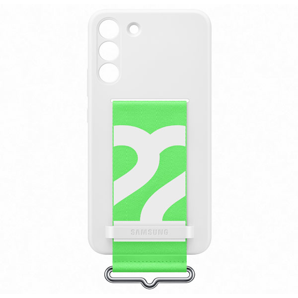 Zadný kryt Silicone Strap Cover pre Samsung Galaxy S22 Plus, biela