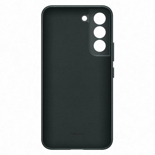 Zadný kryt Leather Cover pre Samsung Galaxy S22, zelená