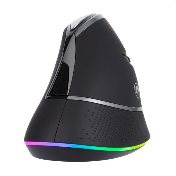 Marvo Myš M708W, 2400DPI, 2.4 [GHz], optická, 7tl., bezdrôtová, čierna, vstavaná batéria, podsvietená, ergonomická, ver