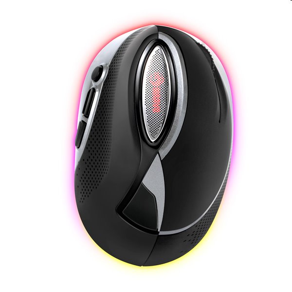 Marvo Myš M708W, 2400DPI, 2.4 [GHz], optická, 7tl., bezdrôtová, čierna, vstavaná batéria, podsvietená, ergonomická, ver
