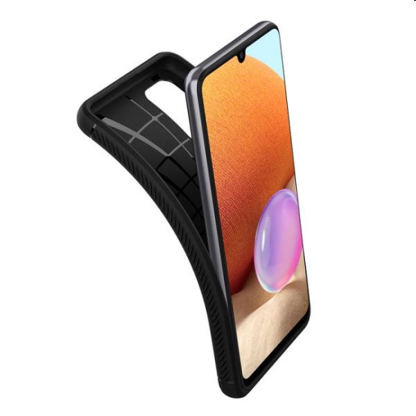Zadný kryt Spigen Rugged Armor pre Samsung Galaxy A32 (LTE), čierna Zadný kryt Spigen Rugged Armor pre Samsung Galaxy A32 (LTE), čierna