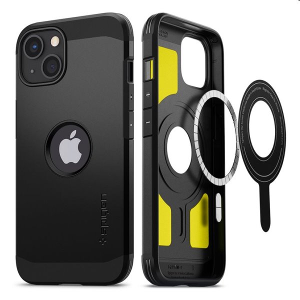 Puzdro Spigen Tough Armor Mag pre Apple iPhone 13, čierne