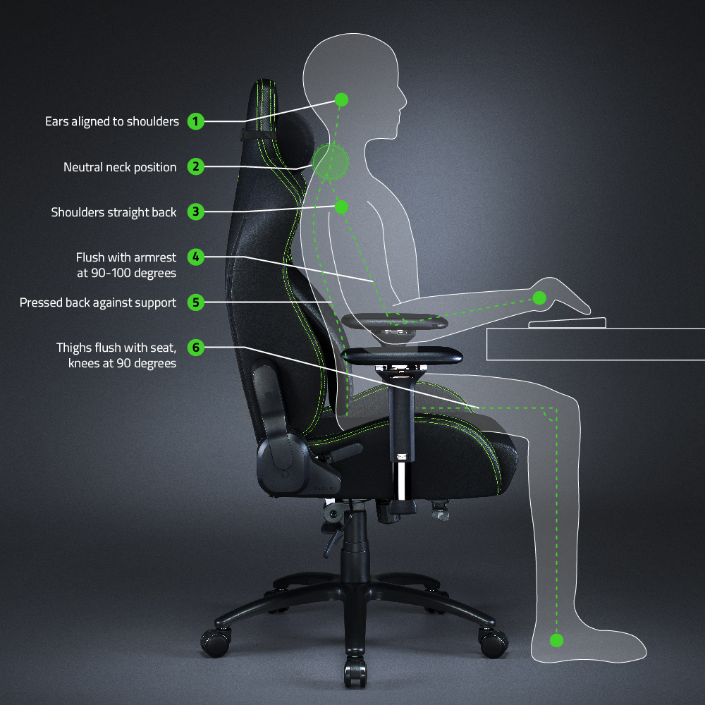 Herná stolička Razer Iskur, XL, zelená Herná stolička Razer Iskur, XL, zelená