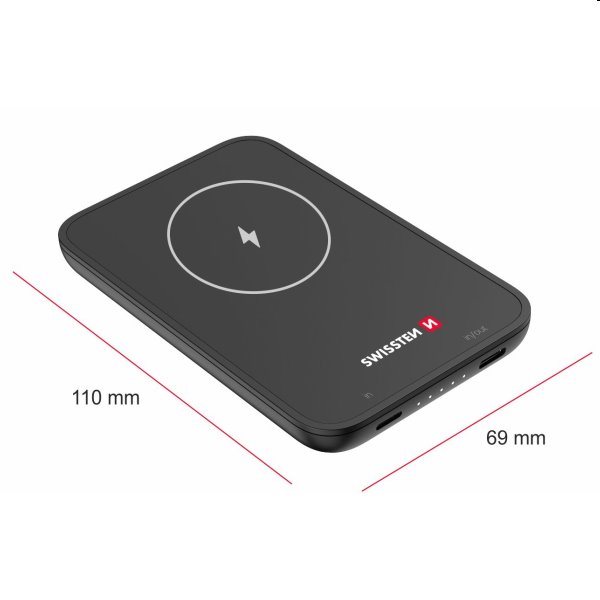 Swissten powerbanka pre iPhone 12, 12 Pro, 12 Pro Max, 13, 13 Mini, 13 Pro Max, 5000mAh Swissten powerbanka pre iPhone 12, 12 Pro, 12 Pro Max, 13, 13 Mini, 13 Pro Max, 5000mAh