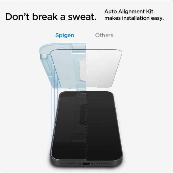 Tvrdené sklo Spigen tR ez Fit pre Apple iPhone 12 mini, 2 kusy Tvrdené sklo Spigen tR ez Fit pre Apple iPhone 12 mini, 2 kusy