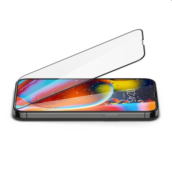 Tvrdené sklo Spigen tR Slim HD pre Apple iPhone 14/13/13 Pro, čierne