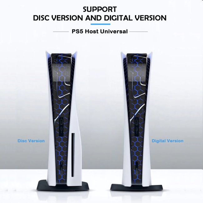 Dekoratívny kryt iPega P5018A pre PlayStation 5, modrý
