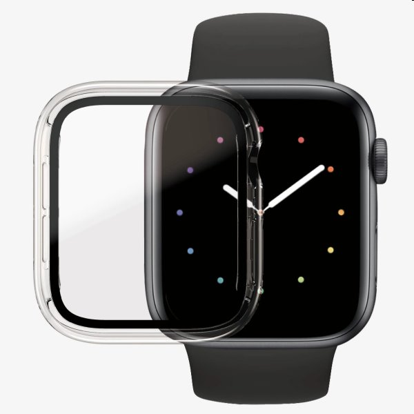 Ochranné temperované sklo PanzerGlass pre Apple Watch SE, 6, 5, 4 44 mm, priesvitné