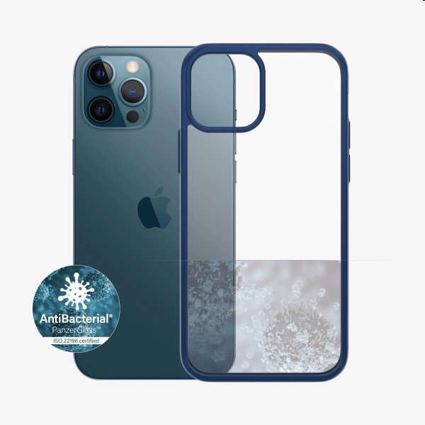 Zadný kryt PanzerGlass ClearCaseColor AB pre Apple iPhone 12/12 Pro, modrá