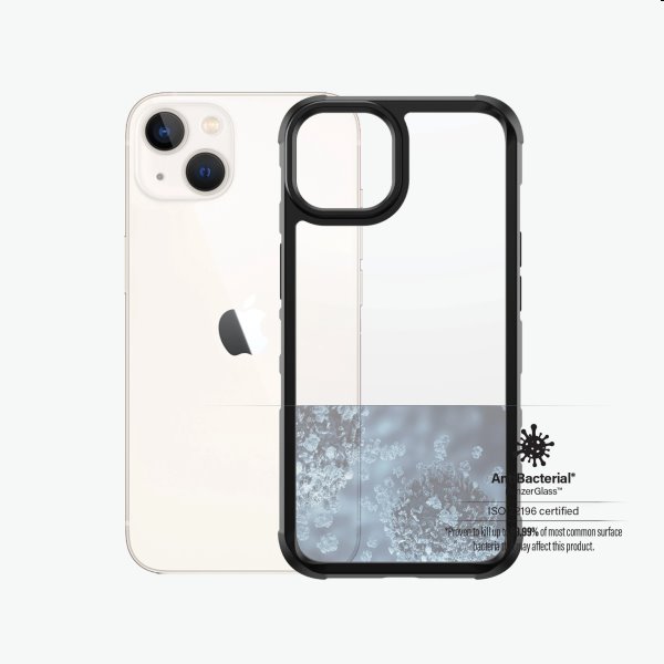 Puzdro PanzerGlass SilverBullet ClearCase AB pre Apple iPhone 13, čierne