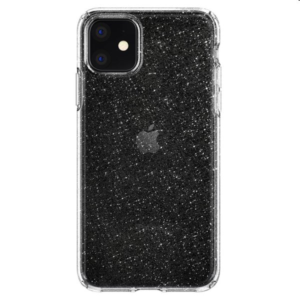 Zadný kryt Zadný kryt Spigen Liquid Crystal Glitter pre Apple iPhone 11, transparentná