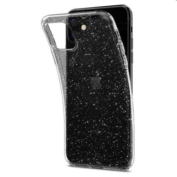 Zadný kryt Zadný kryt Spigen Liquid Crystal Glitter pre Apple iPhone 11, transparentná