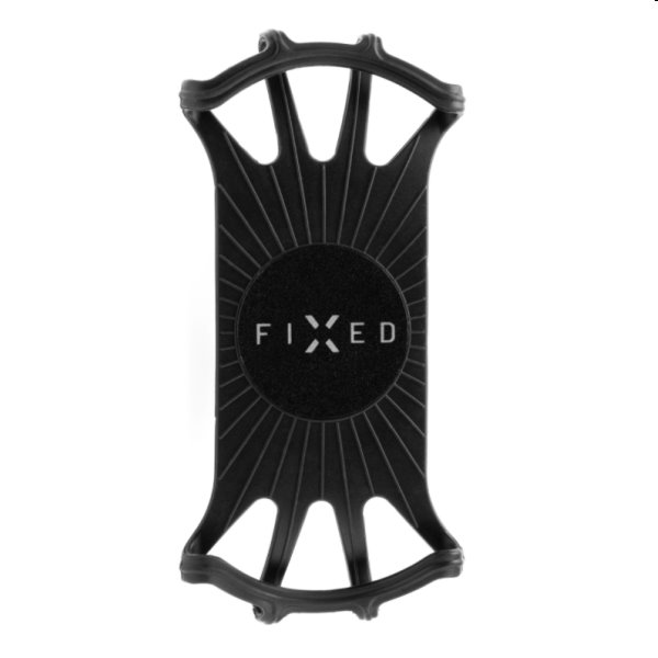 FIXED Bikee 2 odnímateľný silikónový držiak mobilného telefónu na bicykel, čierny