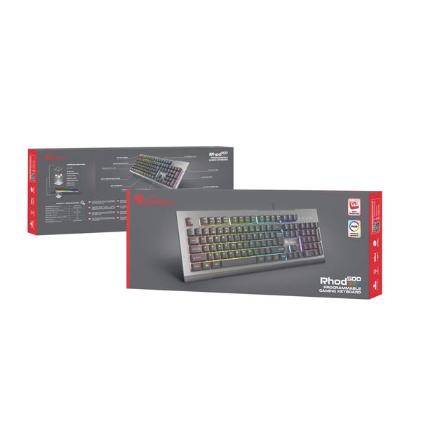 Genesis Rhod 500 RGB Herná klávesnica US Layout