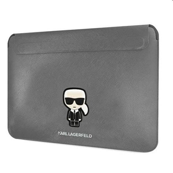 Karl Lagerfeld Saffiano Ikonik Computer Sleeve 13/14", silver