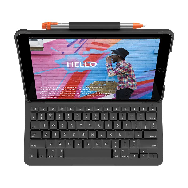 Logitech SLIM FOLIO pre iPad 7., 8. a 9.gen. - GRAPHITE - CZ/SK