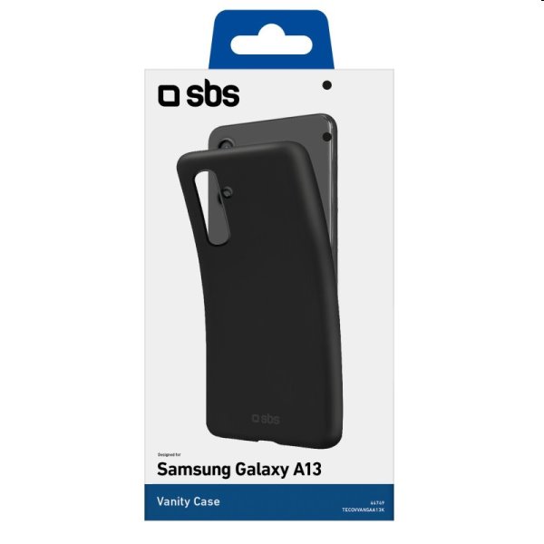 Zadný kryt SBS Vanity pre Samsung Galaxy A13, čierna