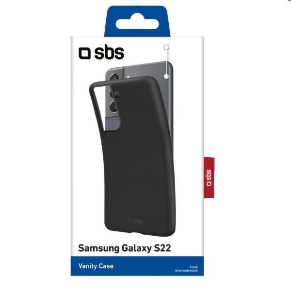 Puzdro SBS Vanity pre Samsung Galaxy S22, čierne