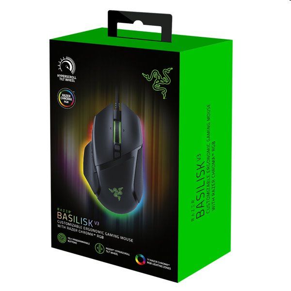 Razer Basilisk V3 - OPENBOX (Rozbalený tovar s plnou zárukou)