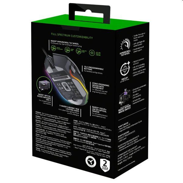 Razer Basilisk V3 - OPENBOX (Rozbalený tovar s plnou zárukou)