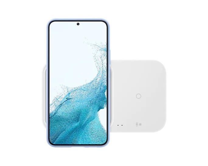 Samsung Duálna bezdrôtová nabíjačka, 15 W, bez kábla v balení, biela Samsung Duálna bezdrôtová nabíjačka, 15 W, bez kábla v balení, biela