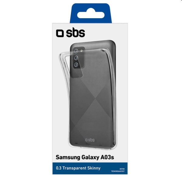 Zadný kryt SBS Skinny pre Samsung Galaxy A03s, transparent