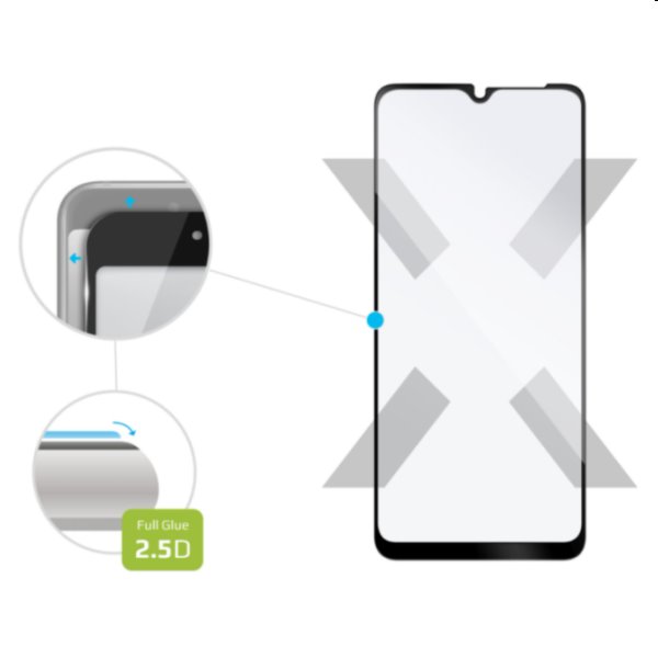 FIXED Full-Cover ochranné tvrdené sklo pre Huawei P30 Lite, čierna