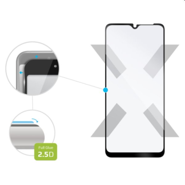 FIXED Full-Cover ochranné tvrdené sklo pre Samsung Galaxy A12, čierna FIXED Full-Cover ochranné tvrdené sklo pre Samsung Galaxy A12, čierna