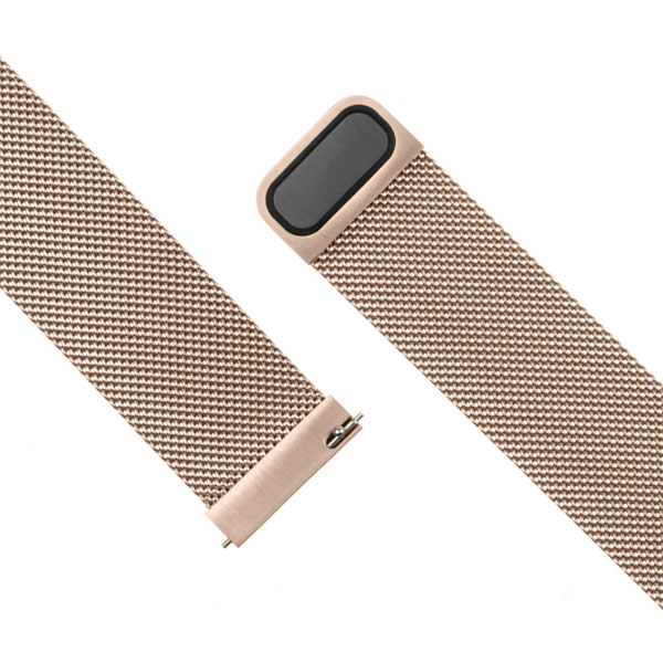 FIXED Mesh Nerezový remienok pre Smart Watch 22 mm, zlatoružový FIXED Mesh Nerezový remienok pre Smart Watch 22 mm, zlatoružový