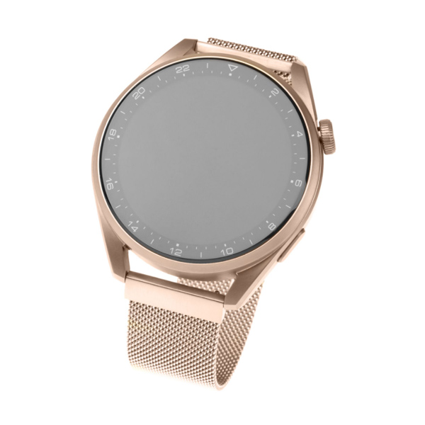 FIXED Mesh Nerezový remienok pre Smart Watch 22 mm, zlatoružový FIXED Mesh Nerezový remienok pre Smart Watch 22 mm, zlatoružový