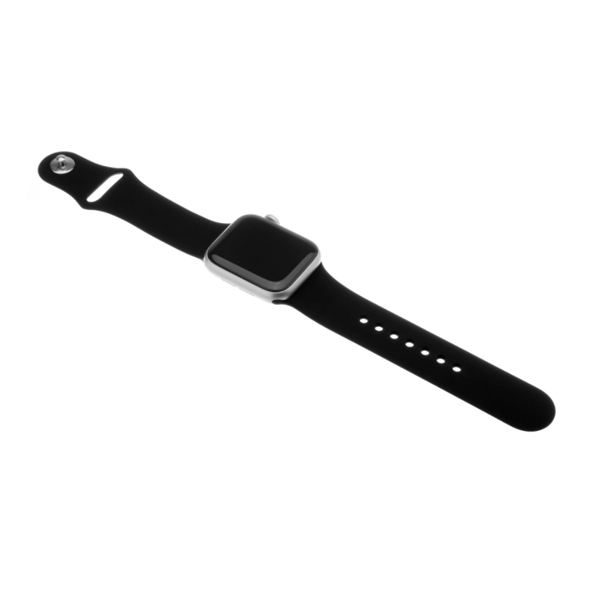 FIXED Set silikónových remienkov pre Apple Watch 42/44/45 mm, čierna