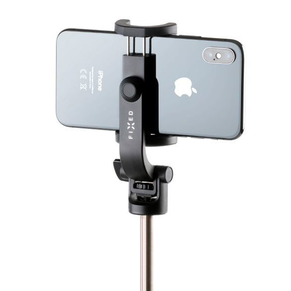 FIXED Snap Selfie Tyč s tripodom a bezdrôtovou spúšťou, 1/4" závit, čierna