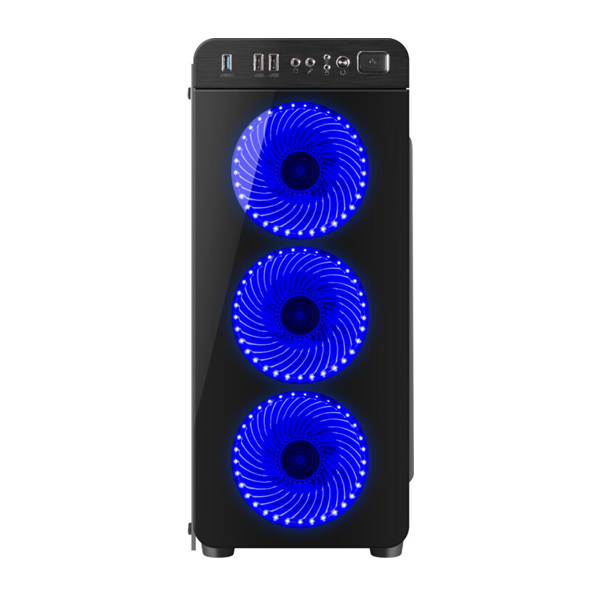 Genesis IRID 300 BLUE MIDI skrinka(USB 3.0), 4 ventilátory s modrým podsvietením Genesis IRID 300 BLUE MIDI skrinka(USB 3.0), 4 ventilátory s modrým podsvietením