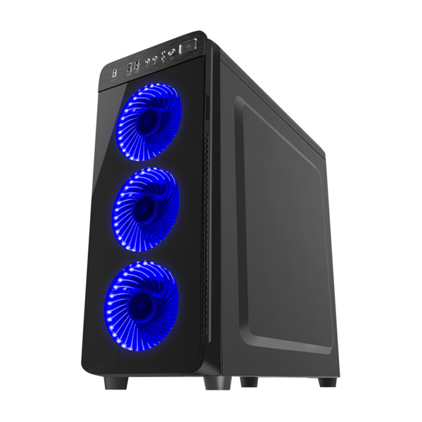 Genesis IRID 300 BLUE MIDI skrinka(USB 3.0), 4 ventilátory s modrým podsvietením Genesis IRID 300 BLUE MIDI skrinka(USB 3.0), 4 ventilátory s modrým podsvietením
