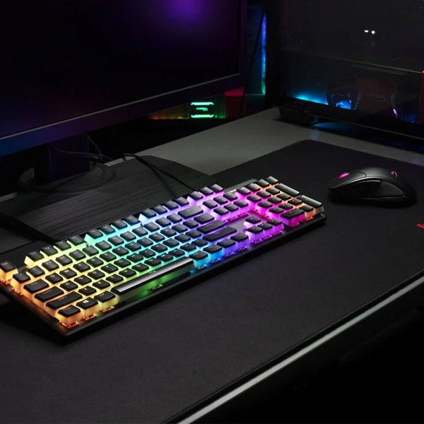 HP HyperX Pudding Keycaps US black PlayGoSmart