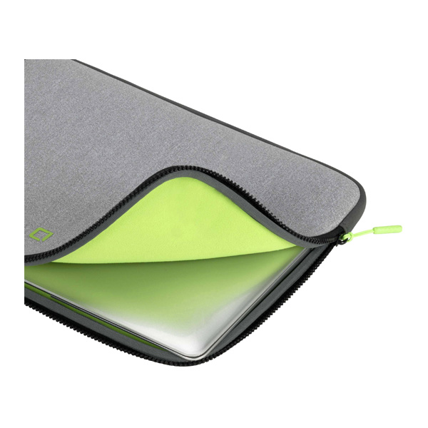 Púzdro na notebook DICOTA Skin FLOW 15-15.6", sivá/zelená