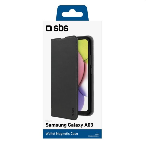 Puzdro SBS Book Wallet Lite pre Samsung Galaxy A03, čierne