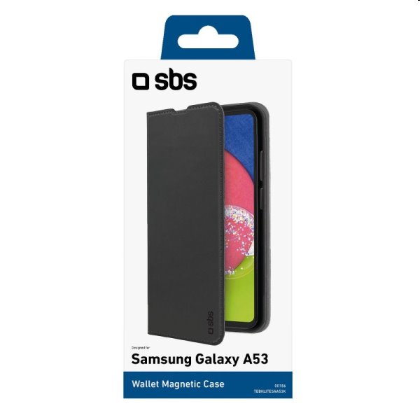 Puzdro SBS Book Wallet Lite pre Samsung Galaxy A53, čierne