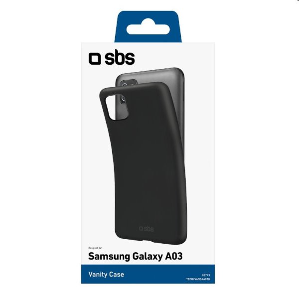 Zadný kryt SBS Vanity pre Samsung Galaxy A03, čierna