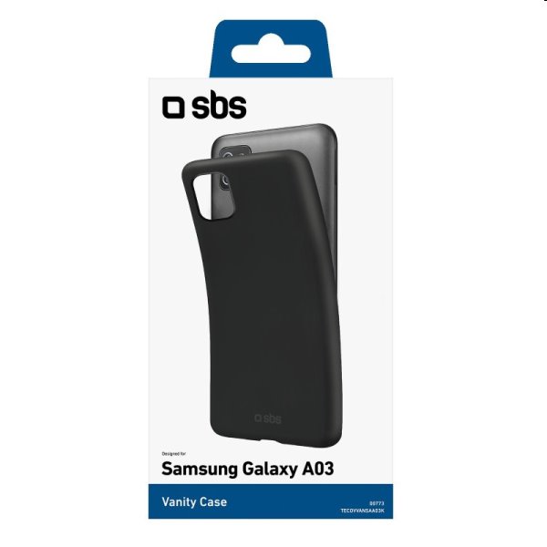 Zadný kryt SBS Vanity pre Samsung Galaxy A03, čierna Zadný kryt SBS Vanity pre Samsung Galaxy A03, čierna