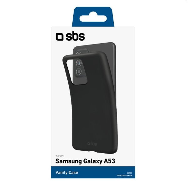 Zadný kryt SBS Vanity pre Samsung Galaxy A53, čierna