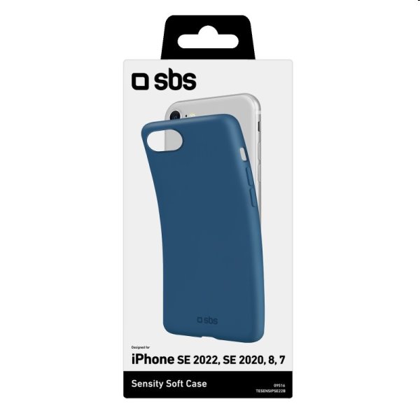 Zadný kryt SBS Sensity pre Apple iPhone SE 2022/SE 2020/8/7, modrá