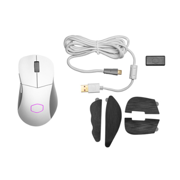 Cooler Master MM731 bezdrôtová herná myš, biela