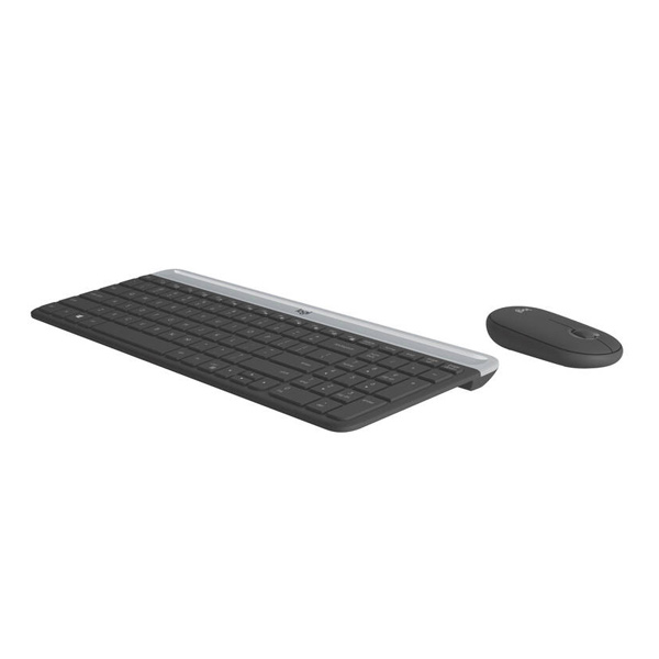 Set klávesnica a myš Logitech Slim Combo MK470 - CZ/SK, grafitová