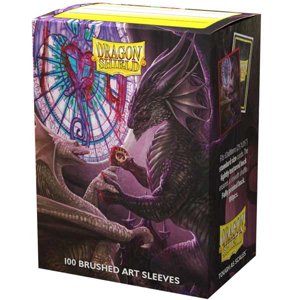 Ochranné obaly na karty Dragon Shield Brushed Valentine Dragons Art (100 ks)