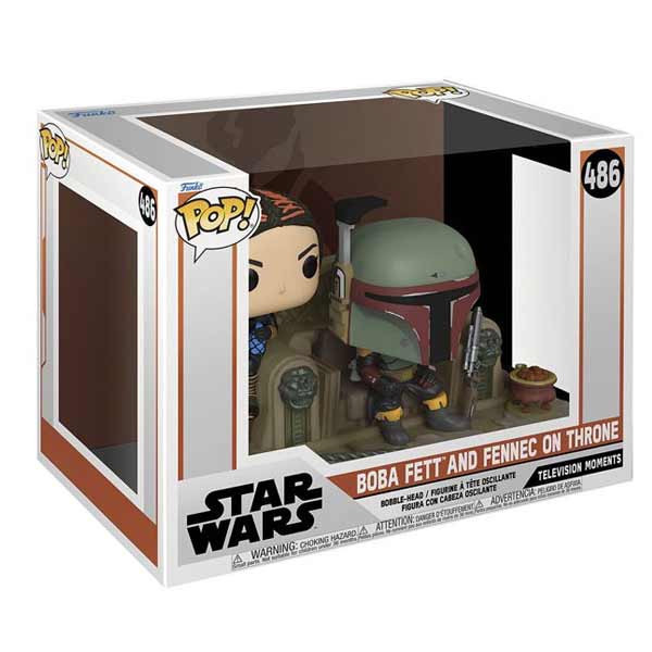 POP! Movie Moments: Boba Fett and Fennec on Throne (Star Wars The Mandalorian)