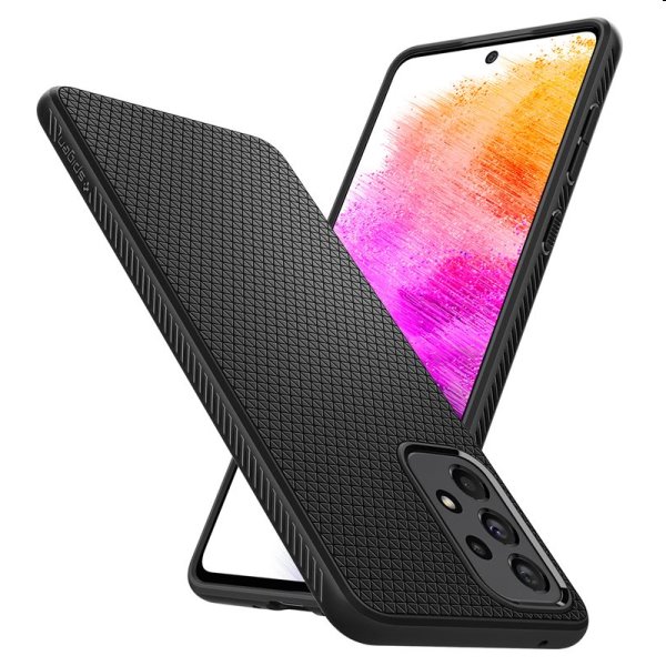Puzdro Spigen Liquid Air pre Samsung Galaxy A73 5G, black Puzdro Spigen Liquid Air pre Samsung Galaxy A73 5G, black