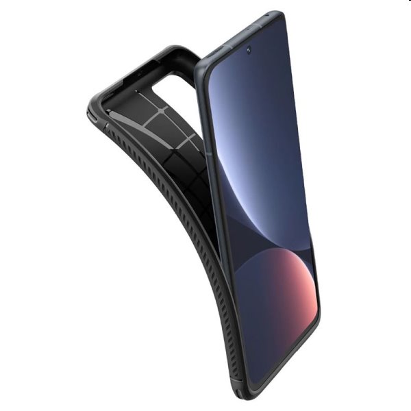 Zadný kryt Spigen Rugged Armor pre Xiaomi 12/12X, čierna Zadný kryt Spigen Rugged Armor pre Xiaomi 12/12X, čierna