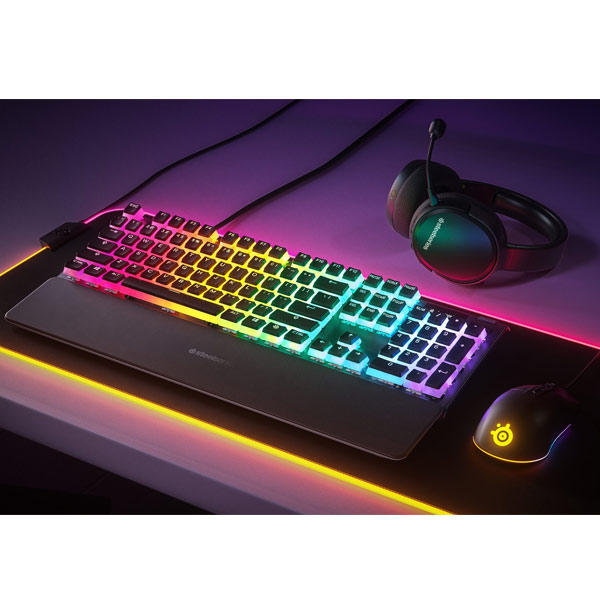 Klávesy SteelSeries PrismCAPS čierne, US