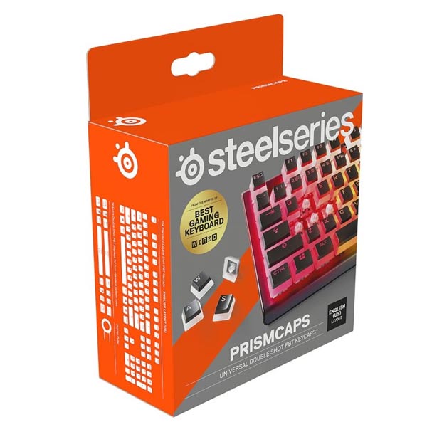 Klávesy SteelSeries PrismCAPS čierne, US